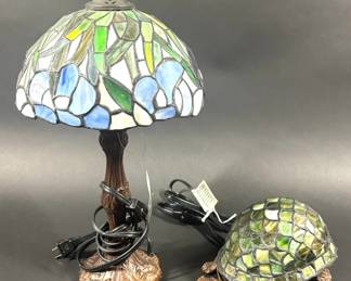 Lot 723 Two Tiffany Style Lamps