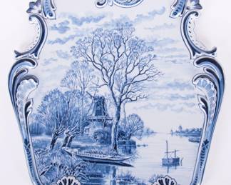 Lot 401 Delft Faience Wall Plaque