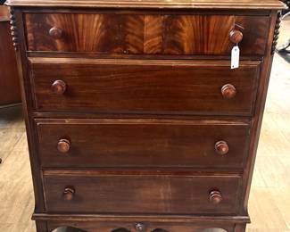 Lot 644 SemiAntique Chest of Drawers
