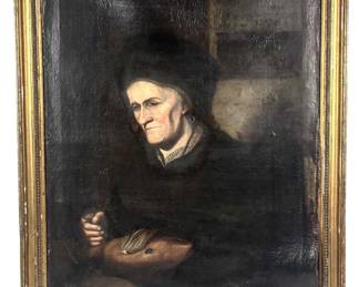 Lot 612 Gilt Framed Oil on Canvas