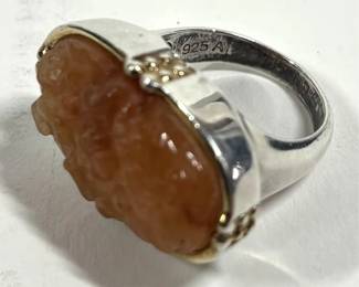 Lot 57 Silver Carnelian Ring
