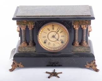 Lot 664 Antique Mantle Clock