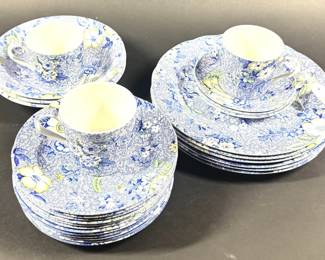 Lot 704 Partial English Spode Dinner Services