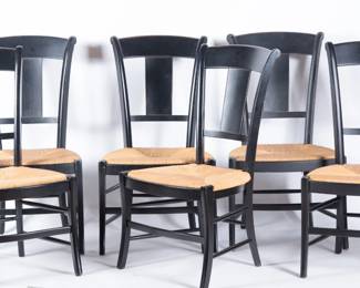 Lot 159 Eight Italian side chairs