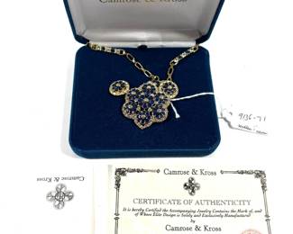 Lot 63 Cambrose Kross Enamel Crystal Suite
