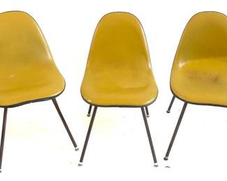 Lot 716 Three Eames for Herman Miller Shell Chairs