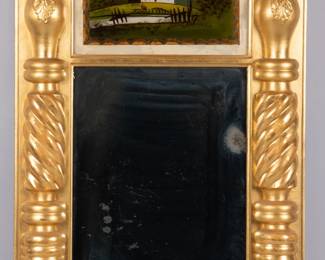 Lot 127 Antique Federal Trumeau Mirror