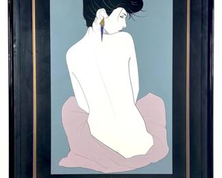 Lot 40 Patrick Nagel, Playboy serigraph