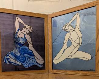 Lot 764 Contemporary Stained Glass Window