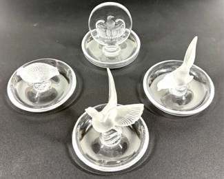 Lot 14 Lalique Ring Dishes