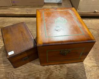 Pair of Wooden Boxes