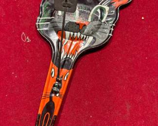 1950s US Metal Toy Co. Halloween Cat Noisemaker