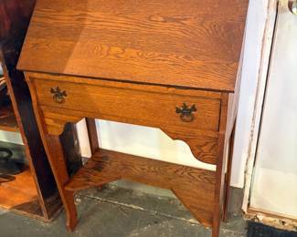 Beautiful Oak Drop Front Desk