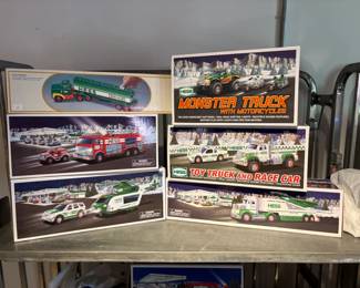 Lot of NIB Collector's HESS Trucks
