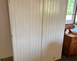 Painted Early Wooden Cupboard
