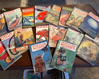 Large Lot of Popular Science & Mechanics Magazines - 1940s