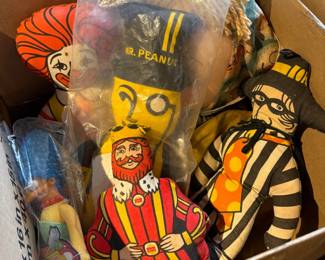 Large Lot of Stuffed Toys and Dolls