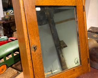 Oak Medicine Cabinet w/ Mirror