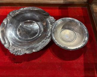 Pair of Sterling Trays