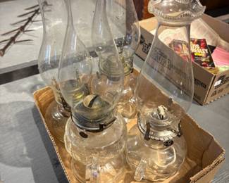 Lot of Oil Lamps