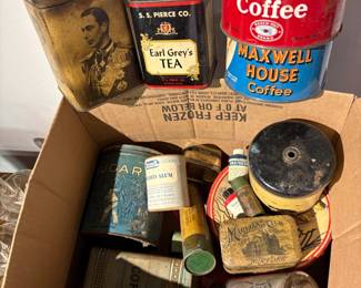 Large Lot of Advertising Tins