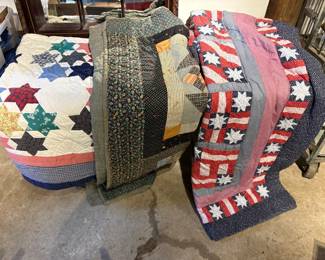 Lot of 3 Quilts in Good Condition
