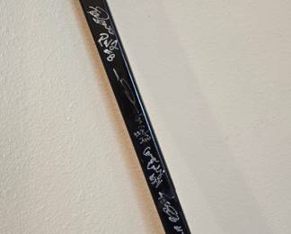 2012 Anaheim Ducks Fantasy Camp swag - stick signed by entire team.