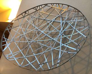 Michael Aram 24" metal criss cross basket