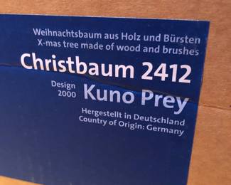 Label on Xmas tree boxes - remember we have 2 alike! 