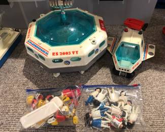 Vintage Playmobil Space Station & Space Shuttle + accessories