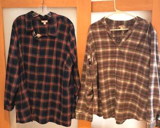 J. Jill & LL Bean blouses (3X)