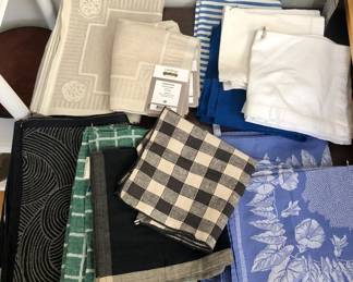Napkins & placemats including Ekelund & Les Jacquard Francais