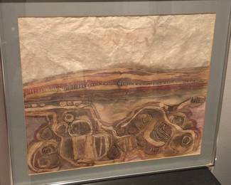 One of several original works on paper by Kappy Trigg (23” x 27” framed)