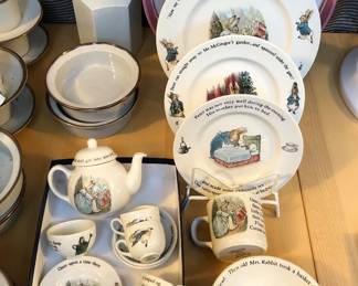Wedgwood Peter Rabbit dishes - child's tea set + plates