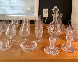 Waterford Colleen snifters & footed ice tea glasses