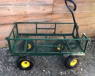 Heavy duty garden utility wagon