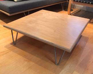 Matching V-leg corner or coffee table (33” square, 10.5” high)