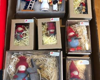 Finnish & German wooden ornaments 