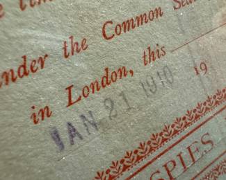 The Spies Petroleum Company, Limited 25 Shares Certificate - 1910