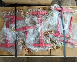 2026 LandHonor LHR-RC5400 5400 LB Ratchet Binders And 5/16" G70 Chains, Unused 