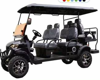 2026 SDLOOL SL-GC42S Off-Road Golf Cart, Color Orange, Unused 