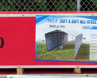 2026 SKLP SK-ZP20 All-Steel Garage Carport, Unused 