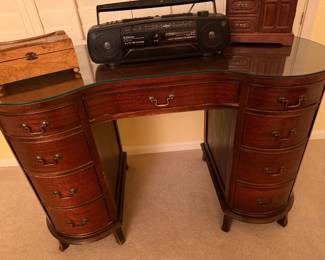 Vintage Curved Desk