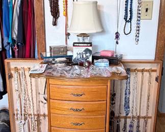 Jewelry Cabinet; Costume Jewelry
