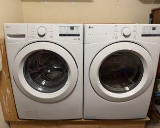 LG 4.5 cuft. Stackable Front Loader Washing Machine w/ Coldwash  & LG 7.4cuft. Vented Stackable Electric Dryer with Sensor Dry (both purchased in 11/2025)