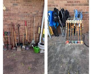 Garen Lawn Long Handle Tools; Croquet Set