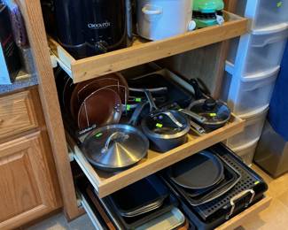 Calphalon pots & pans, bakeware, crockpots and more!