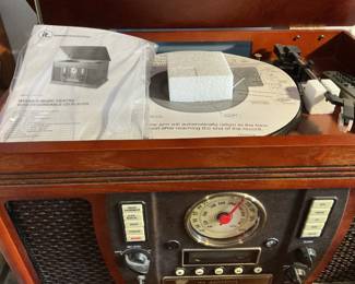 Wooden Music Centre with recordable CD Player