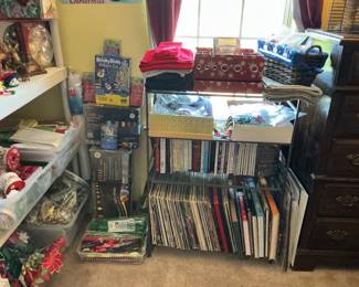 records, holiday items, etc.