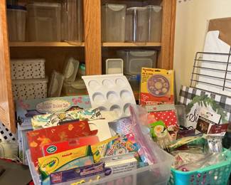 more cake decorating items, storage containers, etc.